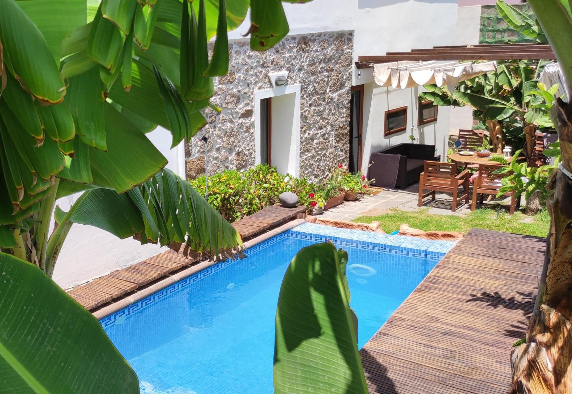 Villa Canaria Piscina Jacuzzi Jardin Santa Maria de Guia de Gran Canaria Luaran gambar