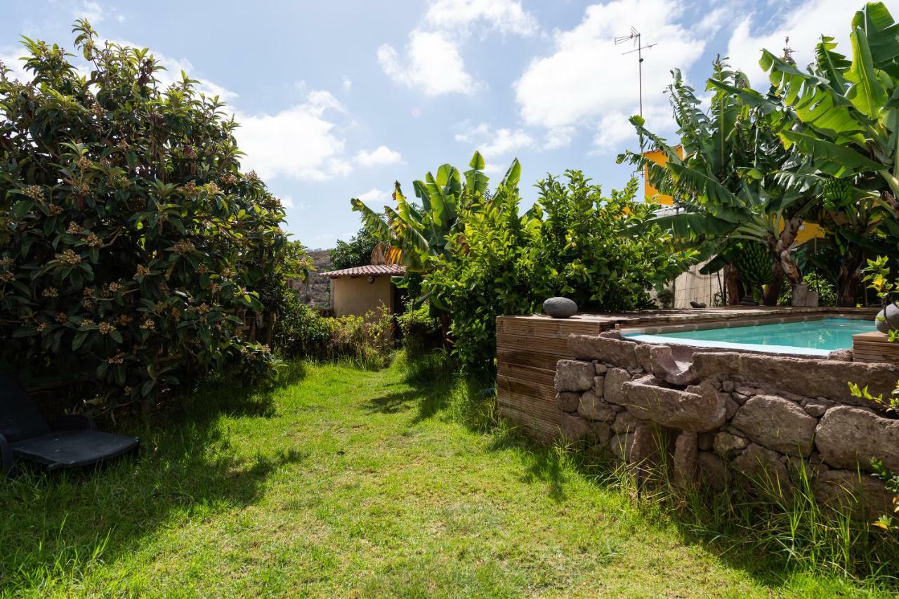Villa Canaria Piscina Jacuzzi Jardin Santa Maria de Guia de Gran Canaria Luaran gambar