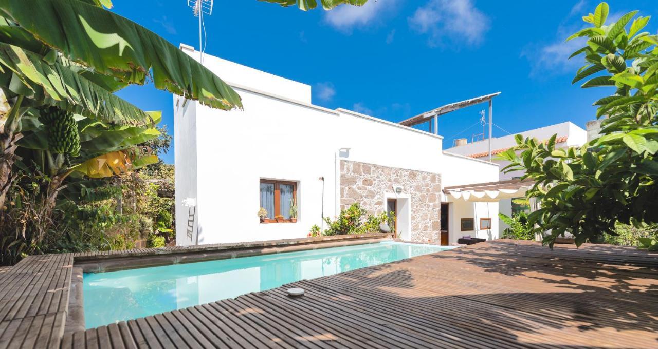 Villa Canaria Piscina Jacuzzi Jardin Santa Maria de Guia de Gran Canaria Luaran gambar